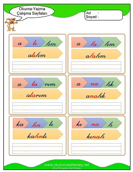 ı sesi Grubu Çalışma Sayfaları